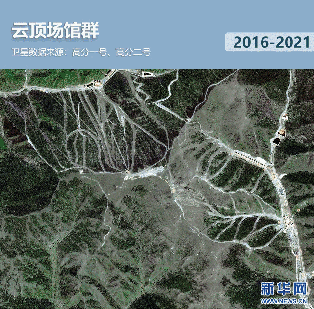 衛(wèi)星見證，這里如何變身“冬奧小城”