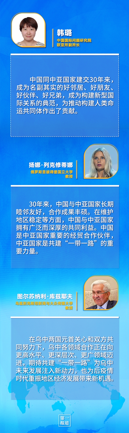 第一報(bào)道 | 建交三十年，習(xí)主席這樣評(píng)價(jià)與中亞五國(guó)關(guān)系