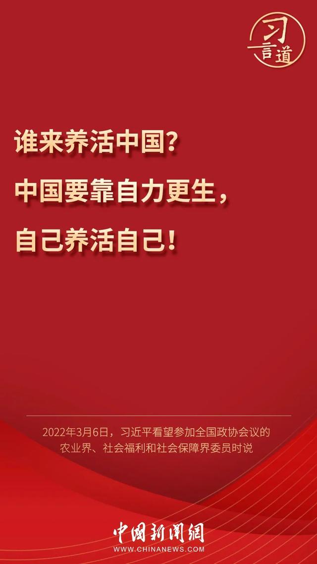 習言道丨習近平為何再答“誰來養(yǎng)活中國”？