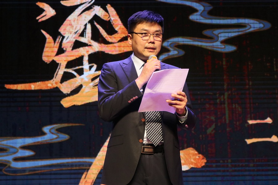北京外國語大學(xué)黨委常委、副校長趙剛在活動(dòng)現(xiàn)場講話。主辦方供圖
