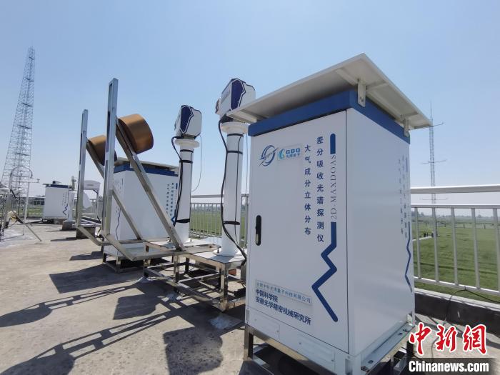 壽縣國家氣候觀象臺內各種觀測設備?！侨?攝