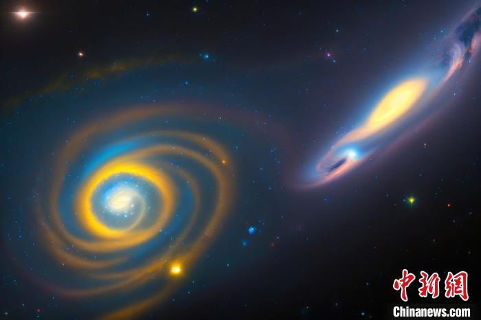 本星系群的三維藝術圖?！≈锌圃簢姨煳呐_ 供圖