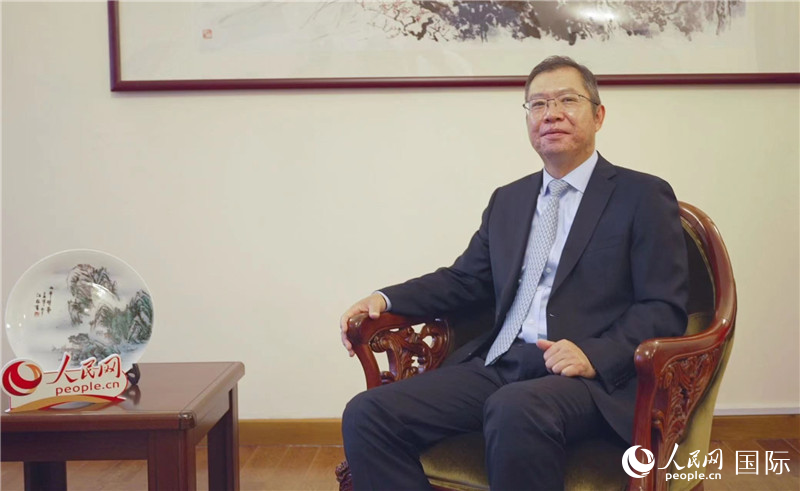 駐非盟使團團長胡長春大使接受人民網(wǎng)專訪。人民網(wǎng)記者 劉寧攝