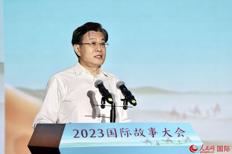 中國(guó)人民對(duì)外友好協(xié)會(huì)副會(huì)長(zhǎng)李?？罗o。人民網(wǎng) 盧鵬宇攝