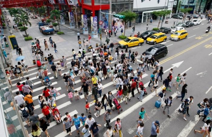 圖為信義商圈。圖片來(lái)源：臺(tái)灣“中時(shí)新聞網(wǎng)”。