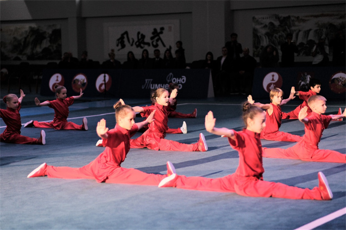 俄羅斯青少年在開(kāi)幕式上進(jìn)行武術(shù)表演。駐俄羅斯大使館供圖