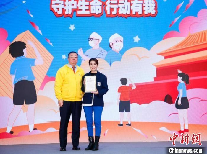 演員周海媚受邀參與公益活動(dòng)?！」鶆P敏 攝