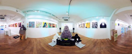 “大衛(wèi)猿”主題展覽現(xiàn)場。（主辦方供圖）