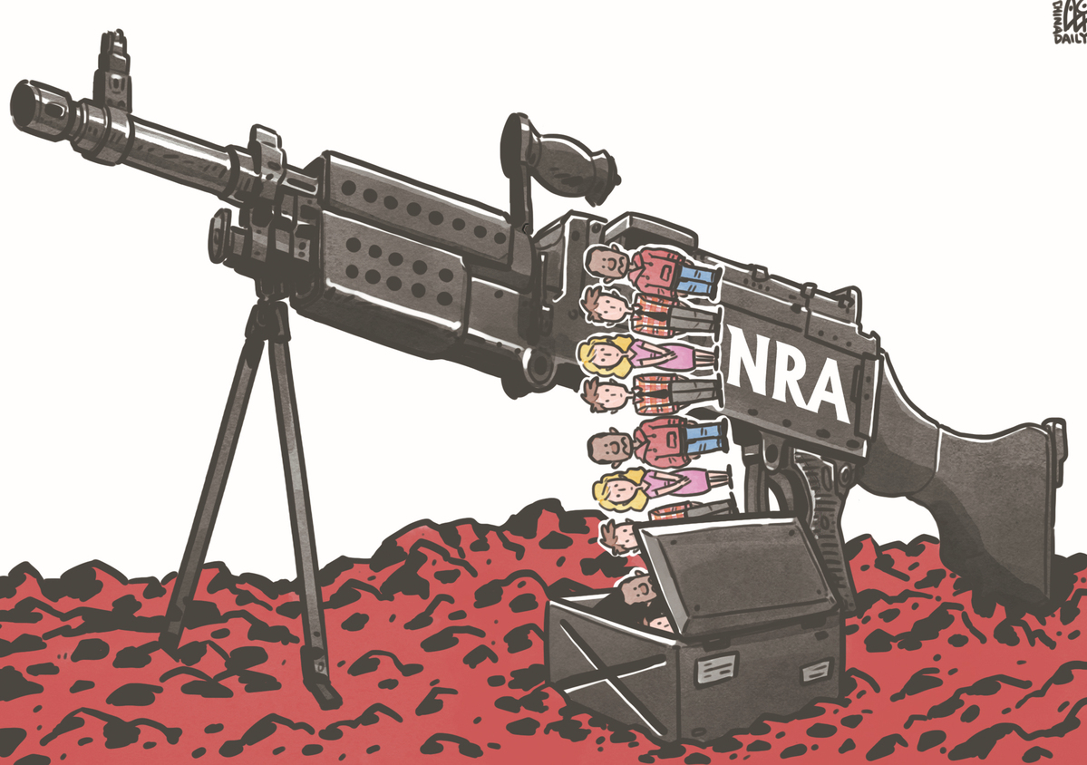 NRA成為推行槍支管控背后最大的阻力。（來源：中國日報(bào) 作者：蔡艨）