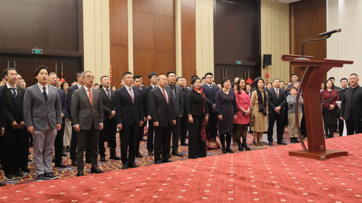 駐白俄羅斯使館2024年新春招待會現場。 駐白俄羅斯使館供圖