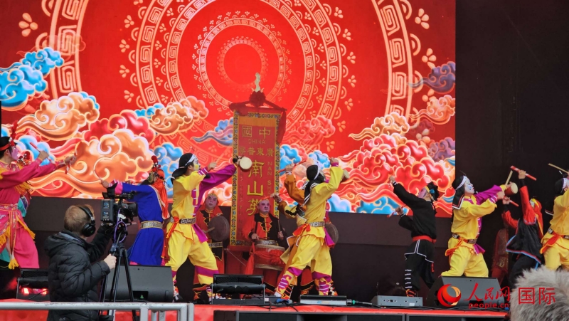 倫敦新春慶典現(xiàn)場(chǎng)。人民網(wǎng) 郭錦標(biāo)、楊浩鵬攝