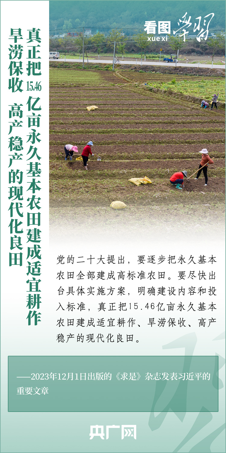 看圖學習丨推廣良田、良種、良法、良機 給農(nóng)業(yè)現(xiàn)代化插上科技的翅膀