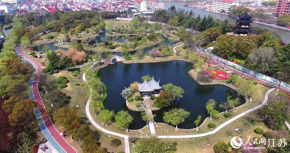 如東縣人民公園。如東縣委宣傳部供圖
