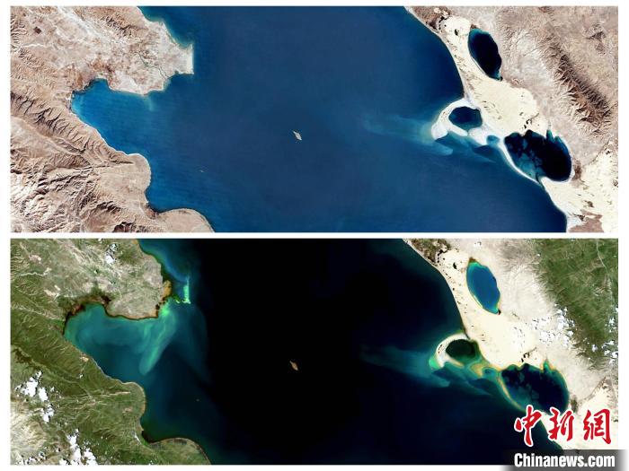 衛(wèi)星鳥瞰“生態(tài)大省”青海：沙化治理明顯，青海湖如藍寶石