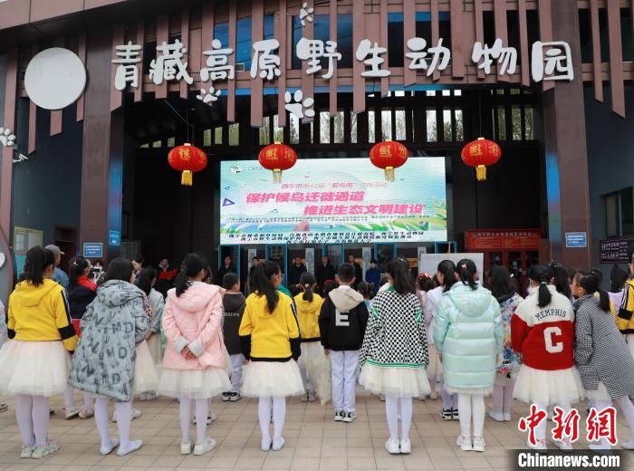 圖為青海省西寧市開展第42屆“愛鳥周”科普宣傳活動?！●R銘言 攝