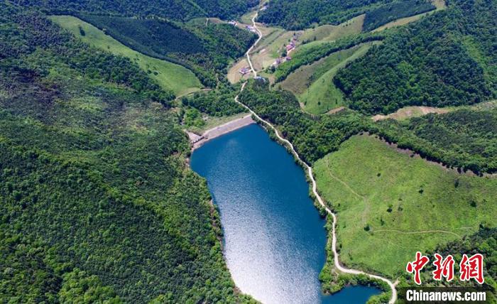 空中俯瞰北山村。洲湖鎮(zhèn)供圖