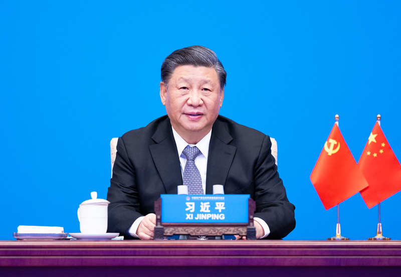 2023年3月15日，習(xí)近平主席在北京出席中國(guó)共產(chǎn)黨與世界政黨高層對(duì)話會(huì)，并發(fā)表題為《攜手同行現(xiàn)代化之路》的主旨講話。