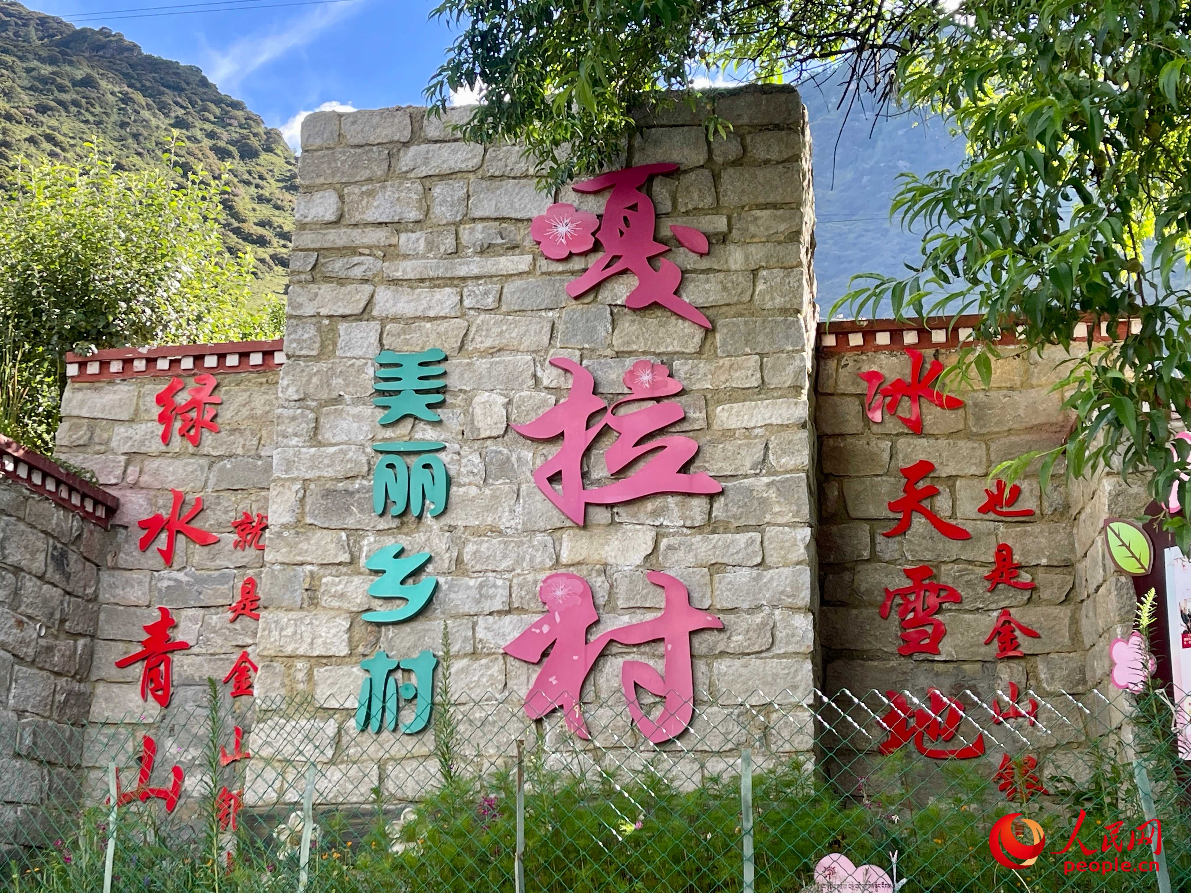 林芝鎮(zhèn)嘎拉村。人民網(wǎng) 周靜圓攝